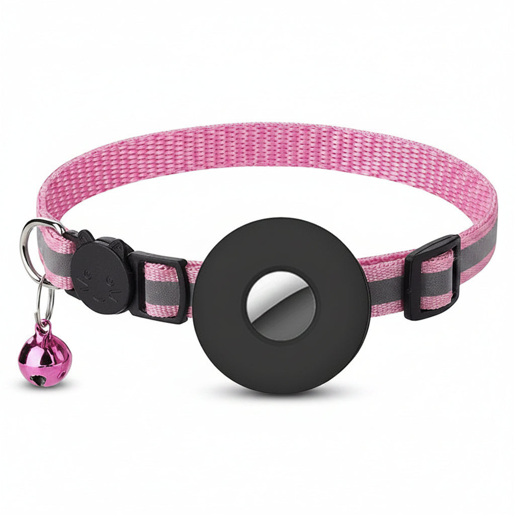 Reflective Cat Collar with AirTag Holder