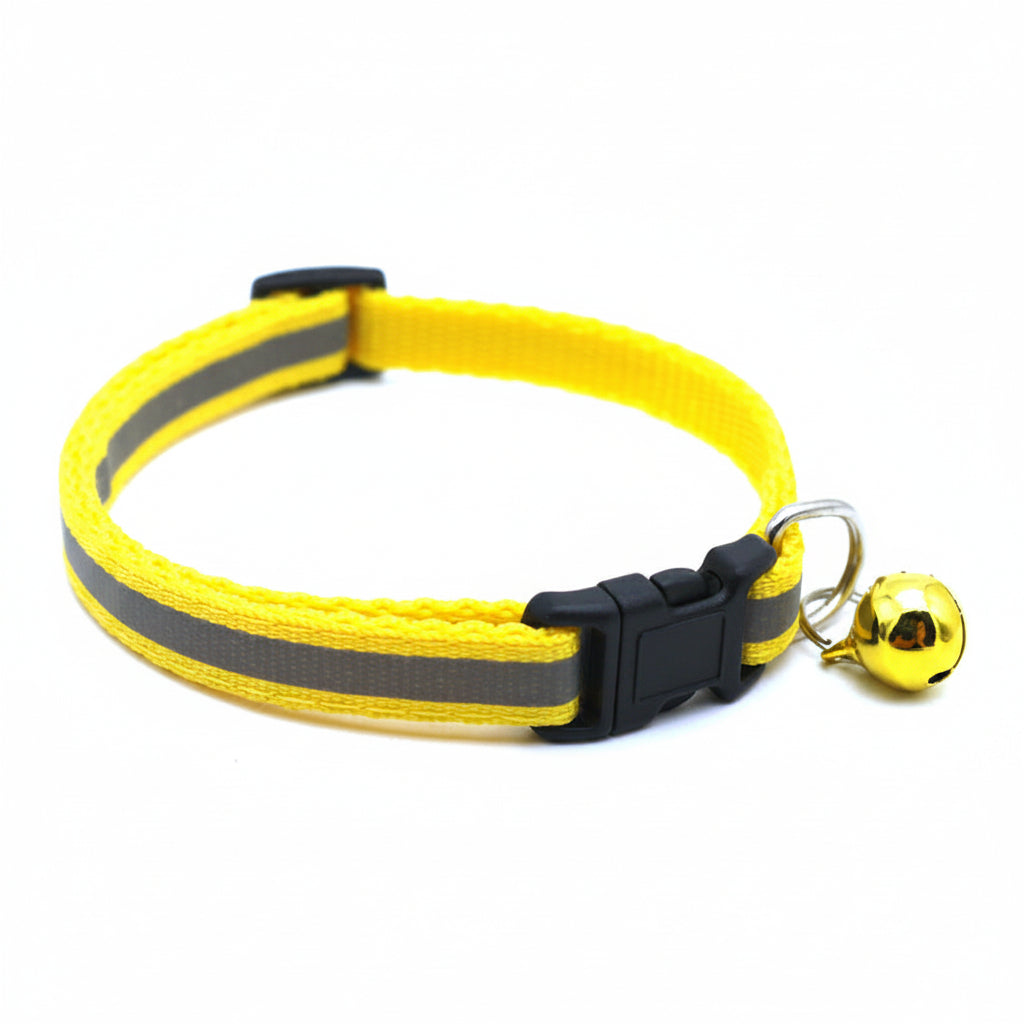Reflective Adjustable Pet Collar with Bell