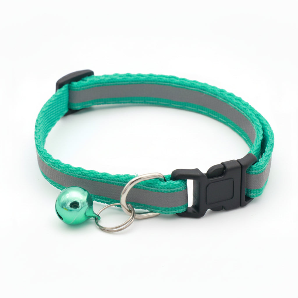 Reflective Adjustable Pet Collar with Bell