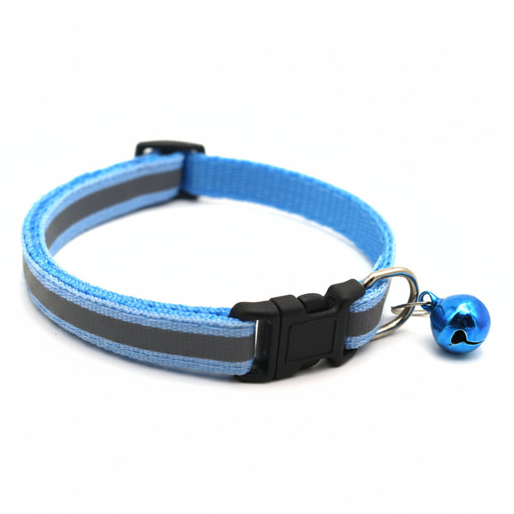 Reflective Adjustable Pet Collar with Bell