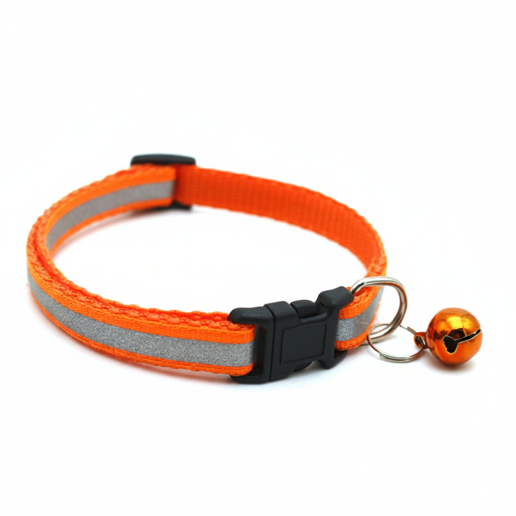 Reflective Adjustable Pet Collar with Bell