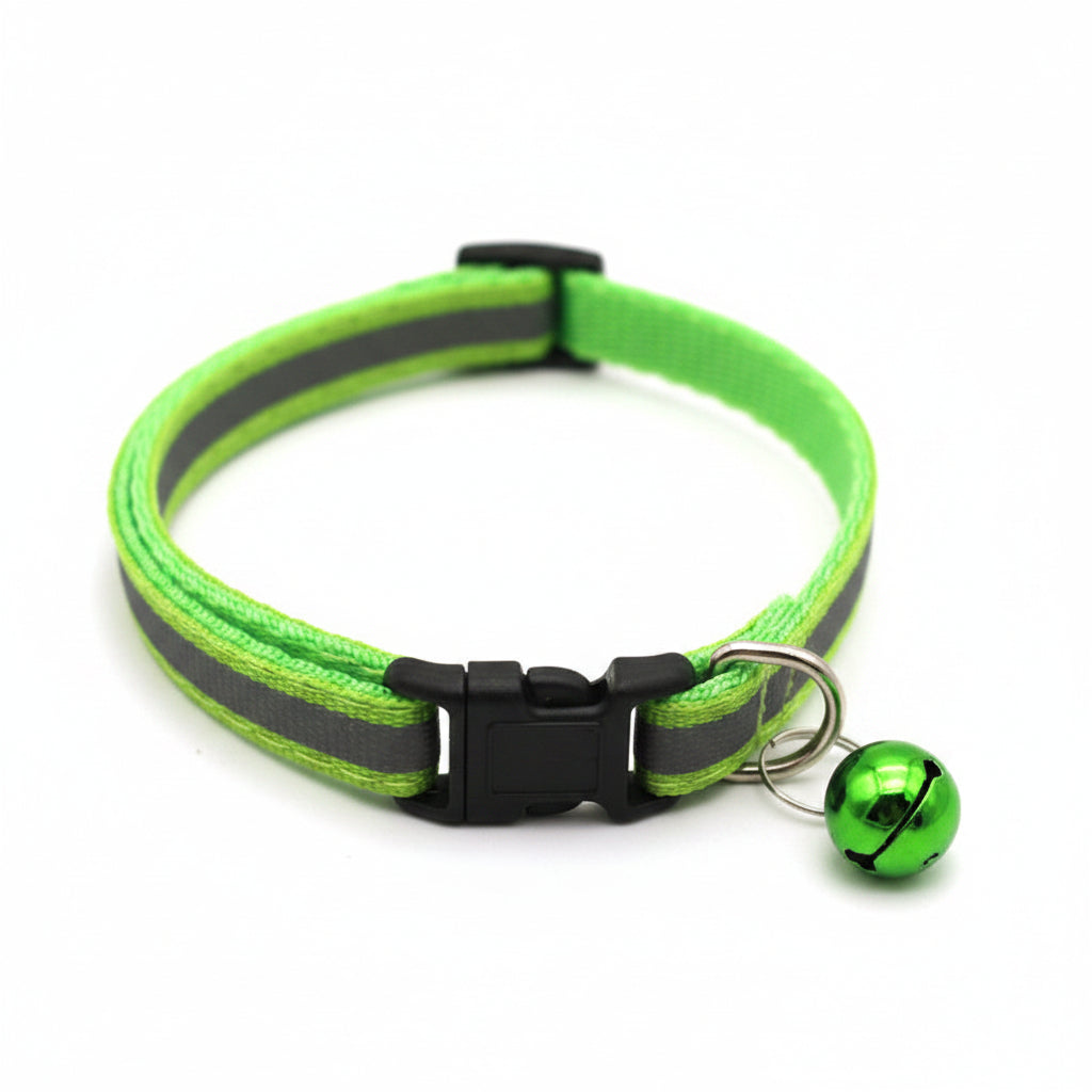 Reflective Adjustable Pet Collar with Bell