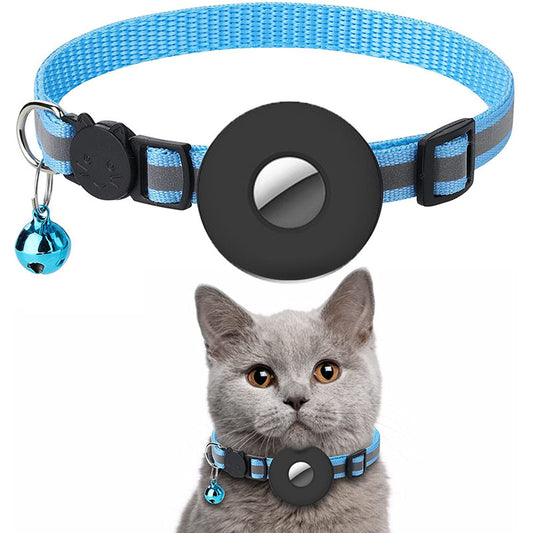 Reflective Cat Collar with AirTag Holder