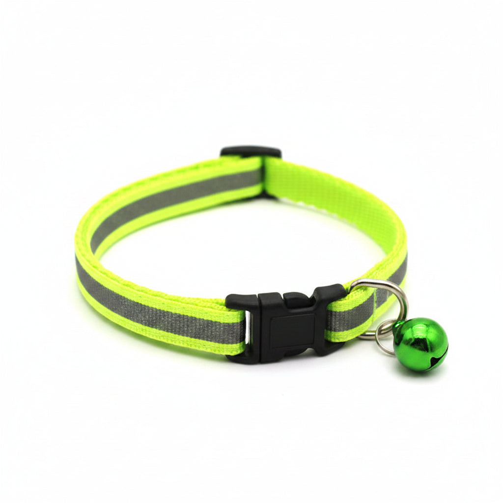 Reflective Adjustable Pet Collar with Bell