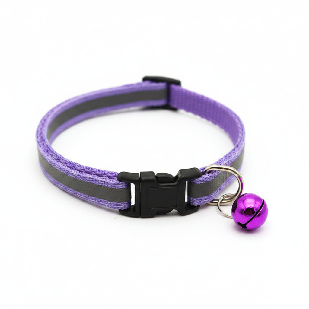 Reflective Adjustable Pet Collar with Bell