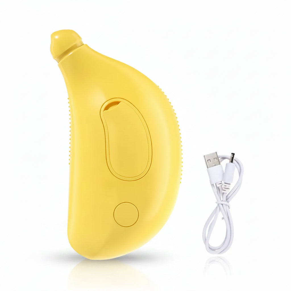 Banana Shaped Steamy Pet Grooming Brush