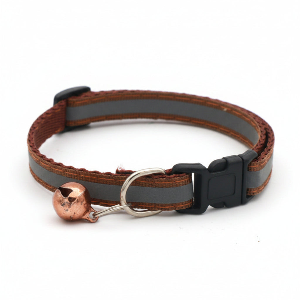Reflective Adjustable Pet Collar with Bell